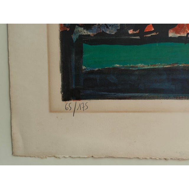 Mid-Century Gabriel Paris "La Chouette" Signed Lithograph (1961) - Custom Framed With Tru Vue Museum Glass For Sale In New York - Image 6 of 11