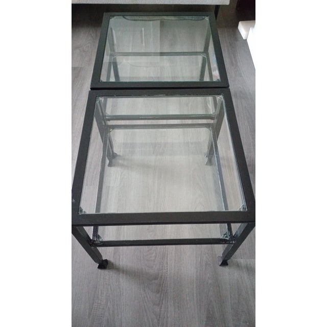 Metal Tanner Square Bunching Tables For Sale - Image 7 of 7