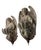 This exceptional pair of antique Continental classical cast bronze wall pockets depicts elegantly sculpted winged angels...