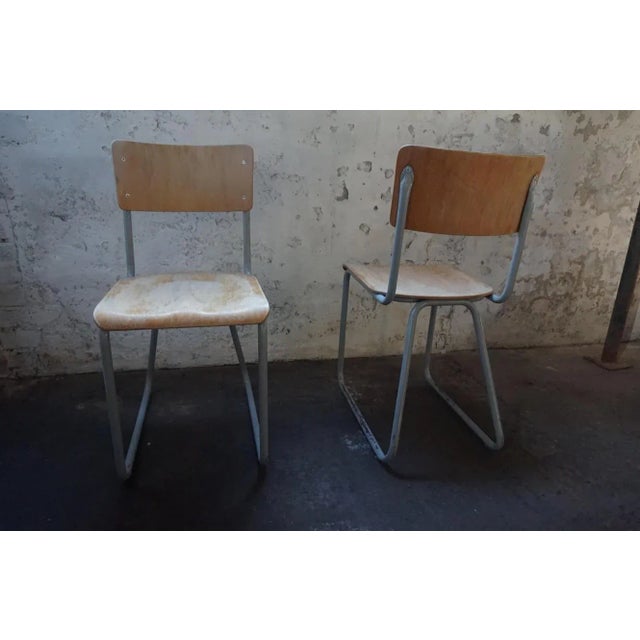 Set of Industrial Chairs by Willem Hendrik Gispen for Gispen, 1950s For Sale - Image 9 of 18