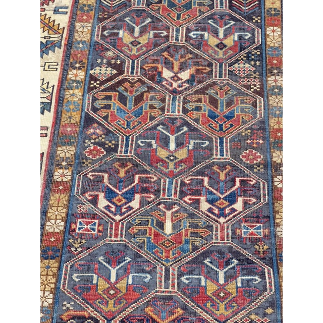 Antique Caucasian Kazak Rug 3’5" X 6’1" For Sale - Image 10 of 11