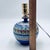 Metal Vintage ItalianMid-Century Modern Vietri Italy D’Amore Blue Geometric Ceramic Vase Table Lamp For Sale - Image 7 of 7