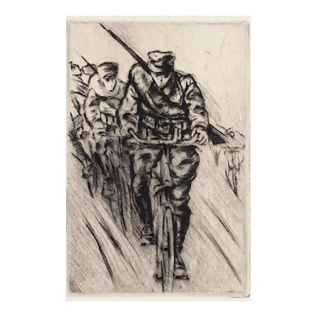 Anselmo Bucci, Military, Etching, 1917 For Sale