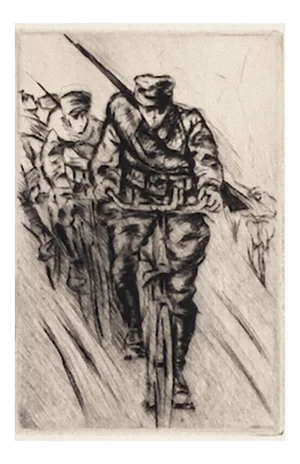 Anselmo Bucci, Military, Etching, 1917