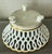 Ceramic Antique 19th Century French Empire Paris Porcelain Gold & White Basket or Corbeille With Lion Paw Feet For Sale - Image 7 of 13