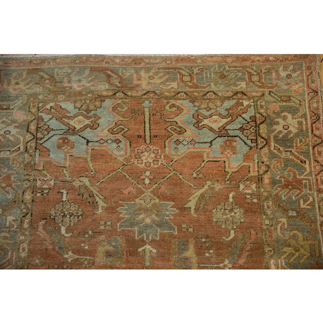 1930s Vintage Persian Heriz Herati Wool Rug Runner For Sale - Image 11 of 13