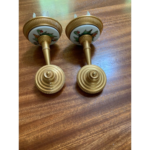 1980s Sherle Wagner Towel Bar Flanges - a Pair For Sale In New York - Image 6 of 6