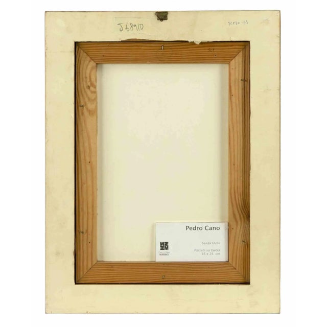 Pedro Cano, Untitled, Pastels on Board, 1980s For Sale - Image 4 of 5