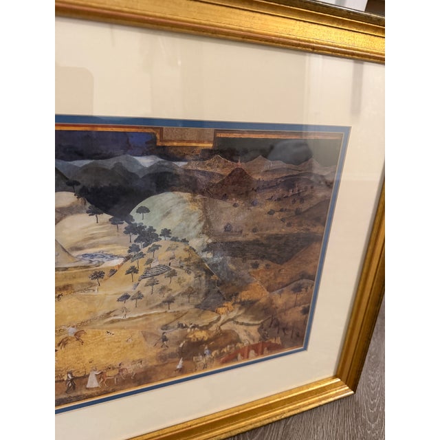 Effects of Good Government in the Countryside by Ambrogio Lorenzetti Print 39x20 For Sale - Image 4 of 7