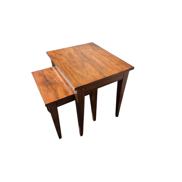 1990s Ethan Allen Tango Hawke Collection Nesting Stack End Tables Nightstand Pedestal For Sale - Image 15 of 17