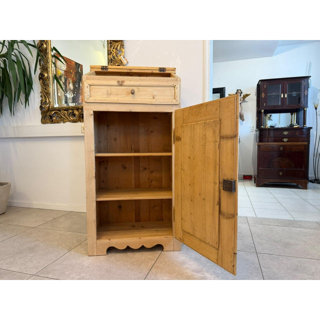 Wood Biedermeier Writing Table in Natural Wood For Sale - Image 7 of 9