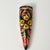 This is a Southwestern style painted cone-shaped chalk Wall Pocket. The design features a center yellow flower with green...
