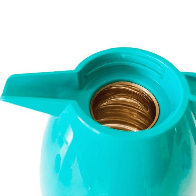 Vintage Postmodern Thermos Kan Turquoise Kunststof Leifheit 1980s For Sale - Image 6 of 8