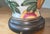 Vintage Chinoiserie Fruit & Lotus Porcelain Brass Table Lamp For Sale - Image 10 of 11