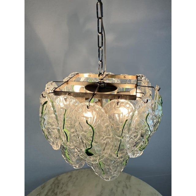 Ceiling light with Six Murano glass lights. Dates back to the 1960s. Found in the apartment of an furnishing. Intact and...