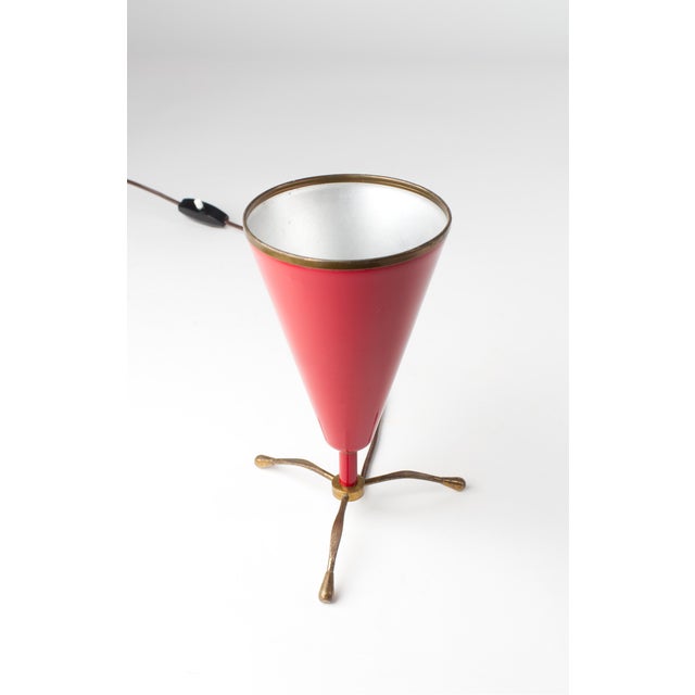 Mid-Century Italian Table Lamp, 1950s, in Good conditions. Designed 1950 to 1959 European Plug (up to 250V).The wiring of...