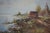 A.v. Woerkom Artist Signed Rustic Landscape Oil Painting For Sale - Image 4 of 11