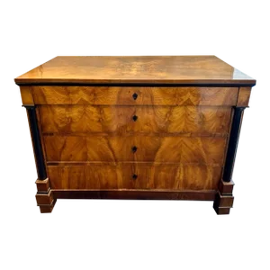 19th Century Walnut Biedermeier Commode