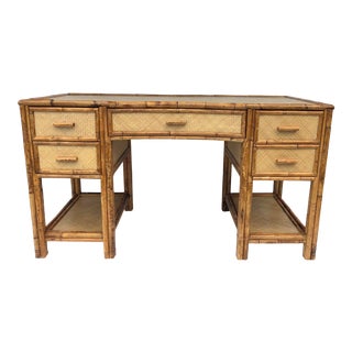 Vintage New Rattan Desks For Sale Chairish