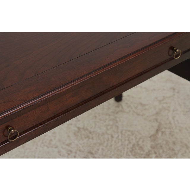 Grange Cherry 3 Drawer Country French Writing Desk For Sale - Image 12 of 16