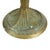 Arts & Crafts Bradley & Hubbard Style 8-Panel 2-Tone Slag Glass Lamp C1920 For Sale - Image 3 of 11
