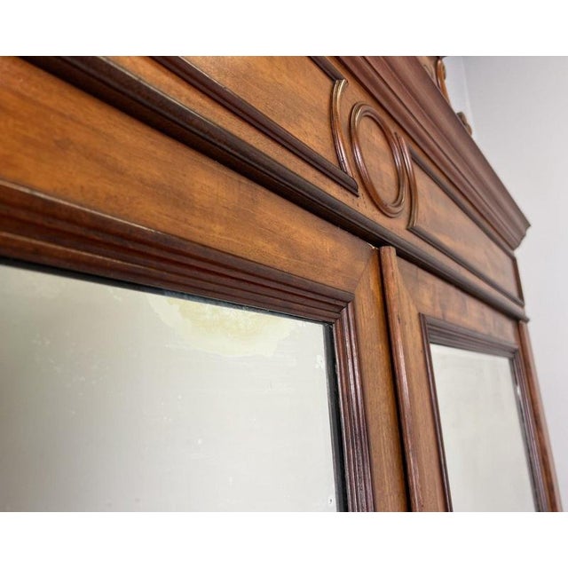 Brown French Two-Door Wardrobe in Mahogany For Sale - Image 8 of 18