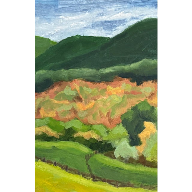 This landscape oil painting was painted onsite, "en plein air" in Bath County, Virginia, at Fort Lewis Farm. The subject...
