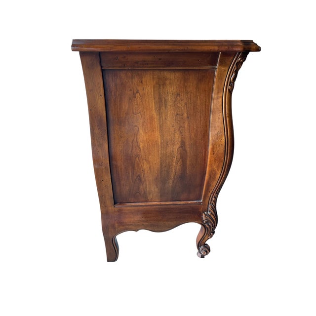 John Widdicomb French Louis XV Carved Bombe Chest Dresser For Sale In San Francisco - Image 6 of 11