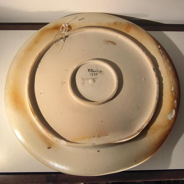 Antelope Wall Plaque in Stoneware by Pierre Paulus, 1937 For Sale - Image 10 of 18