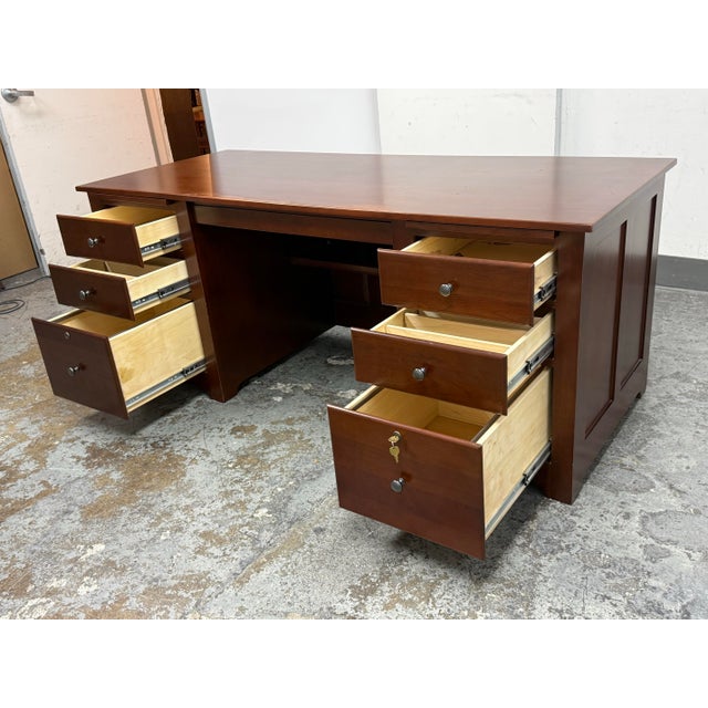 2010s Stuart David Executive Desk For Sale - Image 5 of 12