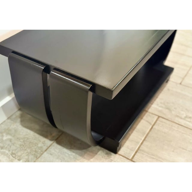 Black Modernage Art Deco Coffee Table For Sale - Image 8 of 10