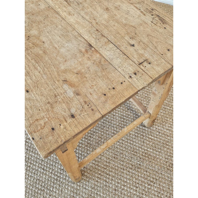 19th Century English Pine Farmhouse Table / Writing Desk, Circa 1870 For Sale - Image 9 of 15