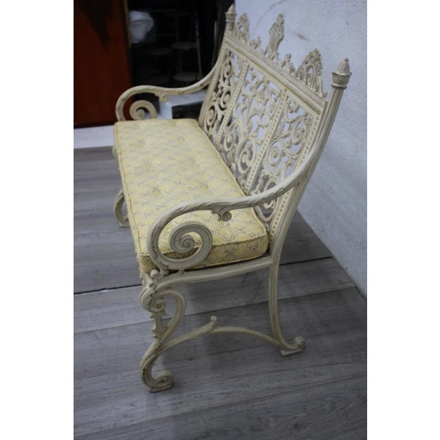 Late 19th Century Victorian 19th Century Garden Bench by North American Iron Works For Sale - Image 5 of 10