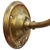 Metal German Holophane Glass Brass and Enamel Converted Gas Wall Lamp, 1910s For Sale - Image 7 of 8