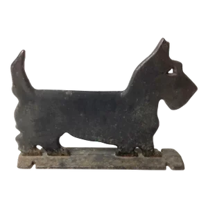 Early 20th Century Scotty Dog Boot Scrape in Cast Iron