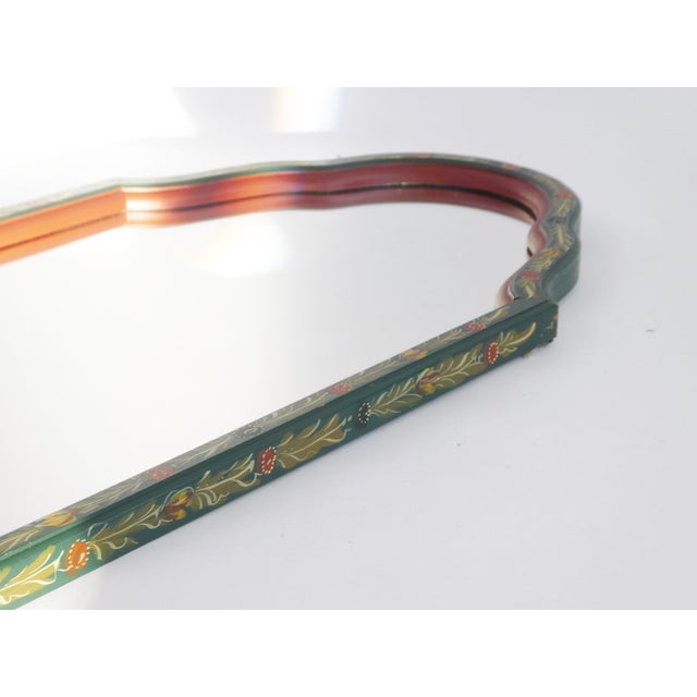 1930s Vintage Dutch Hand Painted Wall Mirror, 1930s For Sale - Image 5 of 11