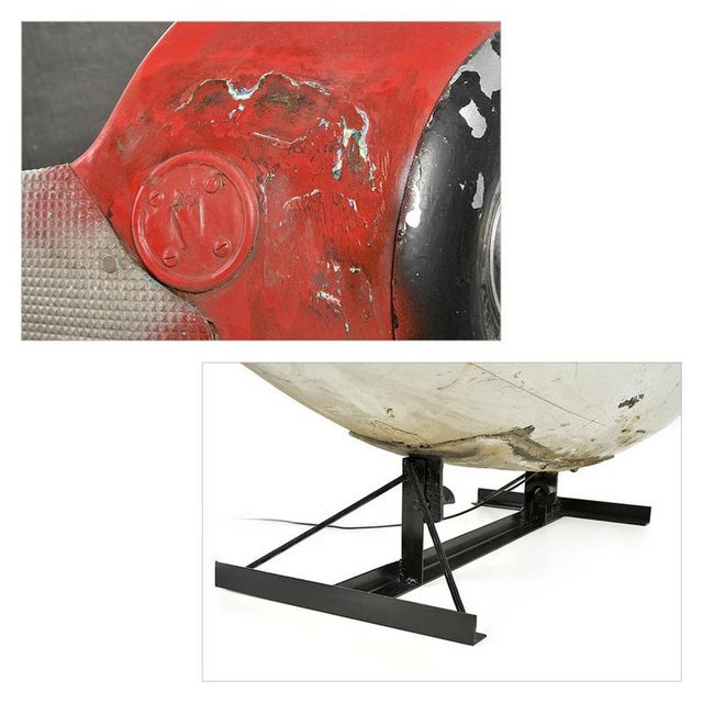 Metal 20th Century Carousel Plane on Foot For Sale - Image 7 of 9