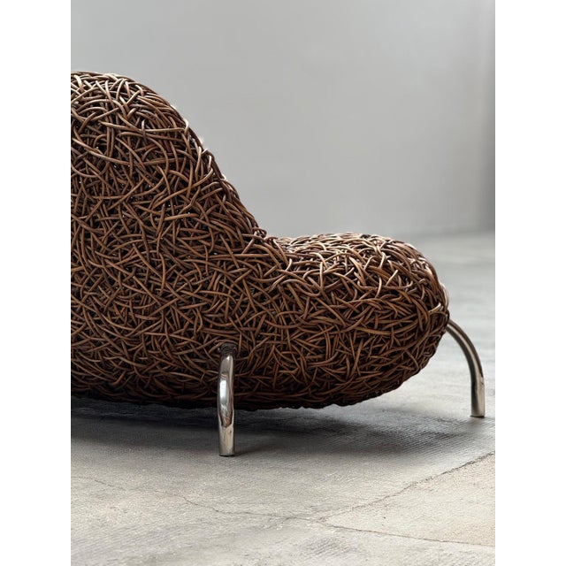 Rattan Wicker Nest Chair by Udom Udomsrianan and Planet 2001, Thailand, 2000s For Sale - Image 6 of 14