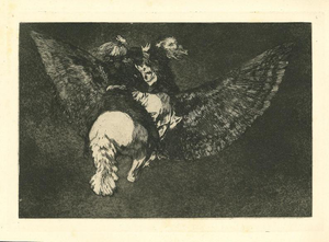Francisco Goya, Disparate Volante, 1875, Etching