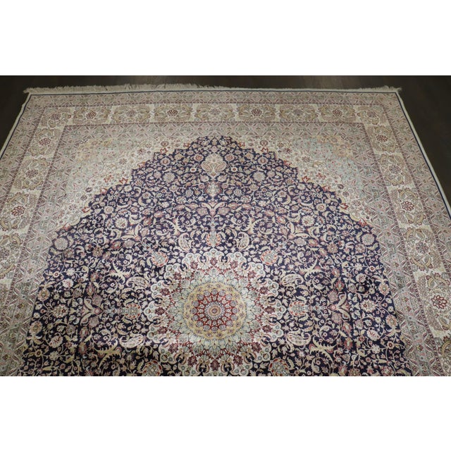 All Silk Turkish Herekeh Rug no. 10936 For Sale - Image 10 of 12