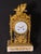 An exceptional 19th-century French Louis XVI-style clock set, composed of a central mantel clock and a matching pair of...