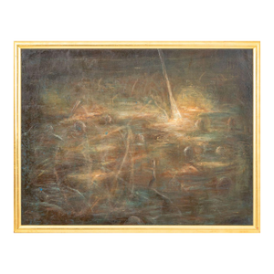 Alexis Rockman "Adrift" Double-Sided Oil on Canvas