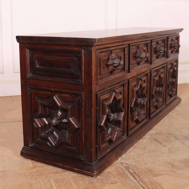 Brown Spanish Brutalist Sideboard, 1970s For Sale - Image 8 of 11