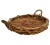Contemporary Large Vintage Woven Basket Tray For Sale - Image 3 of 7