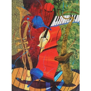 2013 "Instruments Imitating Life" Abstract Figurative Seriolithograph by Marcus Glenn For Sale