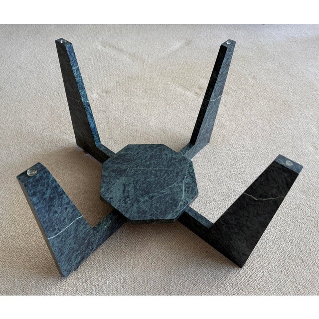 1980s 1980s Unique Postmodern Cultured Marble Coffee Table For Sale - Image 5 of 8