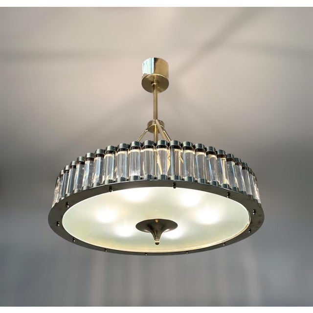 21st Century Murano Drum Chandelier by Fabio LTD For Sale - Image 6 of 8