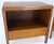 Pair Finished Back Danish Mid Century Modern One Drawer Walnut Night Stands MINT For Sale - Image 16 of 18
