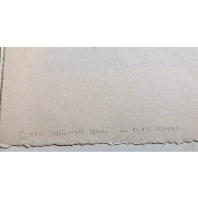 Pierre Obando, Abstract Pattern & Decoration Monoprint Monotype Painting Print Pierre Obando, 1997 For Sale In Miami - Image 6 of 7