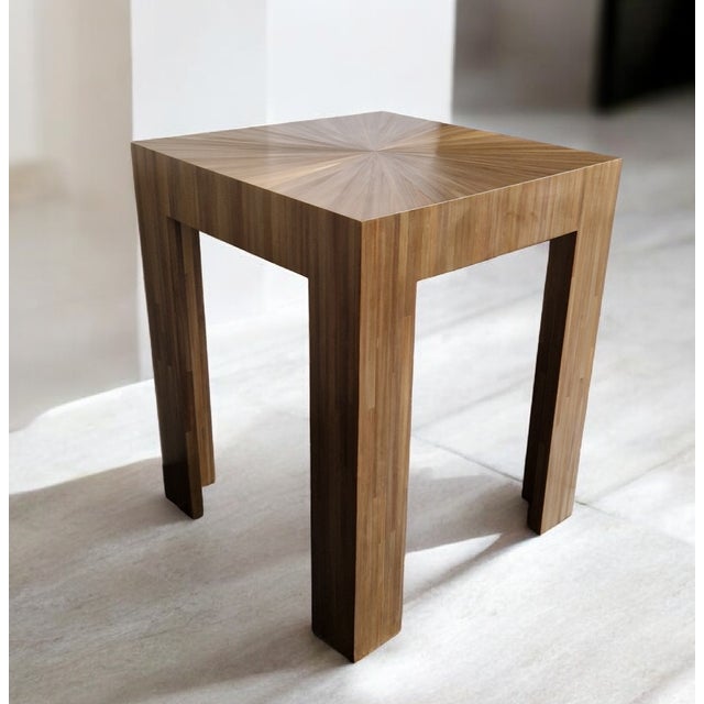 Art Deco Straw Marquetry Coffee Table from Benoît Cazes, 2023 For Sale - Image 9 of 18
